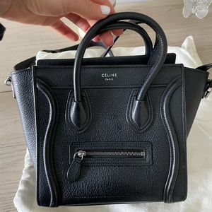 Celine nano luggage handbag